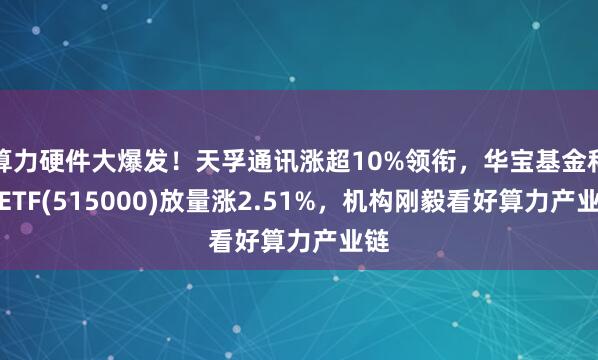 算力硬件大爆发！天孚通讯涨超10%领衔，华宝基金科技ETF(515000)放量涨2.51%，机构刚毅看好算力产业链