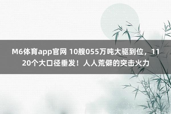 M6体育app官网 10艘055万吨大驱到位，1120个大口径垂发！人人荒僻的突击火力