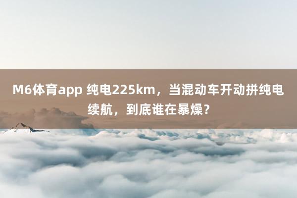 M6体育app 纯电225km，当混动车开动拼纯电续航，到底谁在暴燥？