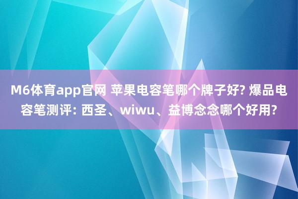 M6体育app官网 苹果电容笔哪个牌子好? 爆品电容笔测评: 西圣、wiwu、益博念念哪个好用?