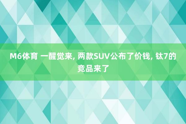 M6体育 一醒觉来， 两款SUV公布了价钱， 钛7的竞品来了