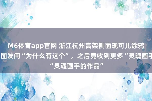 M6体育app官网 浙江杭州高架侧面现可儿涂鸦，网友晒图发问“为什么有这个”，之后竟收到更多“灵魂画手的作品”