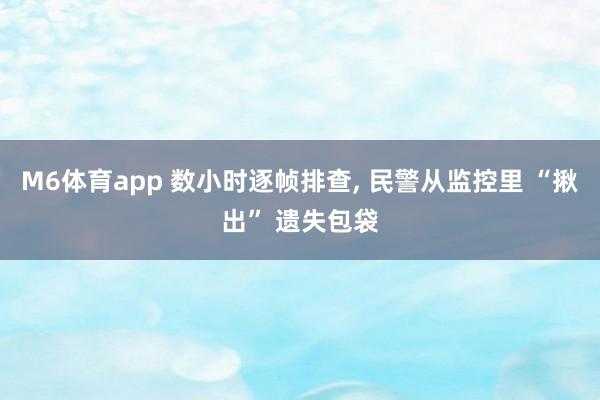 M6体育app 数小时逐帧排查，<a href=