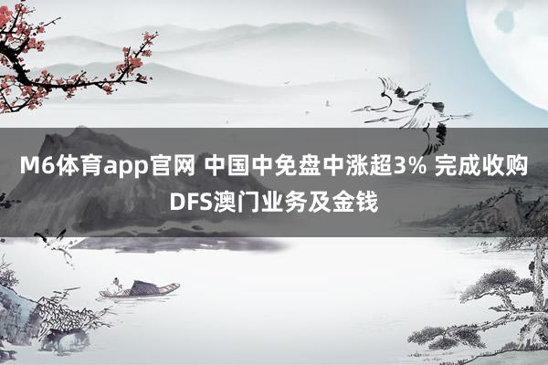 M6体育app官网 中国中免盘中涨超3% 完成收购DFS澳门业务及金钱