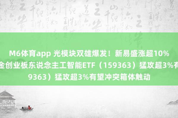 M6体育app 光模块双雄爆发！新易盛涨超10%立异高！华宝基金创业板东说念主工智能ETF（159363）猛攻超3%有望冲突箱体触动