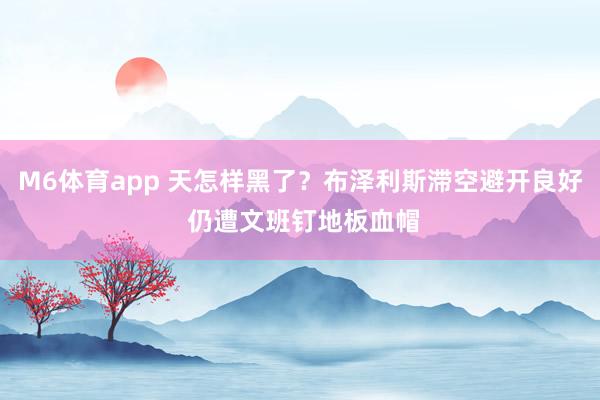M6体育app 天怎样黑了？布泽利斯滞空避开良好 仍遭文班钉地板血帽