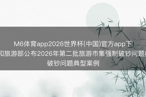 M6体育app2026世界杯(中国)官方app下载 文化和旅游部公布2026年第二批旅游市集强制破钞问题典型案例