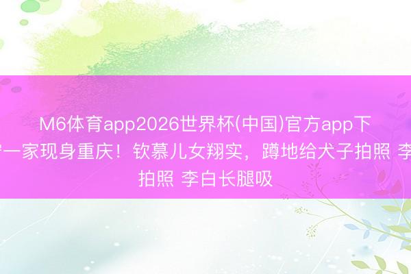 M6体育app2026世界杯(中国)官方app下载 撒贝宁一家现身重庆！钦慕儿女翔实，蹲地给犬子拍照 李白长腿吸