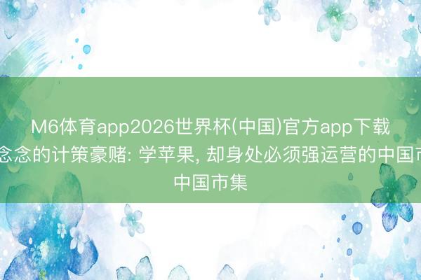 M6体育app2026世界杯(中国)官方app下载 理念念的计策豪赌: 学苹果， 却身处必须强运营的中国市集
