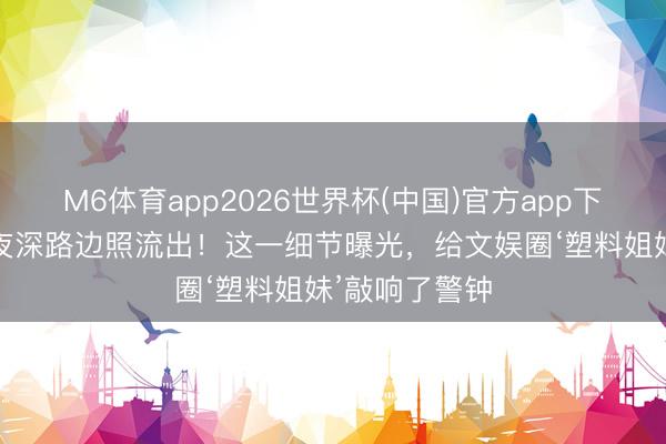 M6体育app2026世界杯(中国)官方app下载 迪丽热巴夜深路边照流出！这一细节曝光，给文娱圈‘塑料姐妹’敲响了警钟