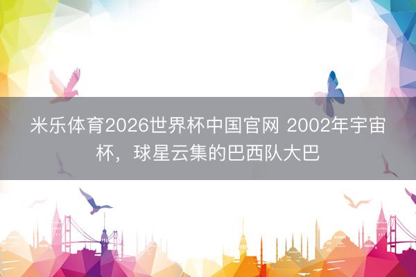 米乐体育2026世界杯中国官网 2002年宇宙杯，<a href=