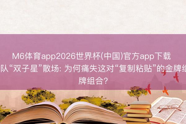 M6体育app2026世界杯(中国)官方app下载 梦之队“双子星”散场: 为何痛失这对“复制粘贴”的金牌组合?